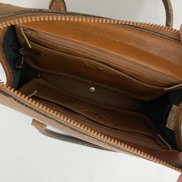 Dooney & Bourke Vintage Black Brown Leather Pebbled Hand Bag Purse - DAMAGED - Picture 13 of 16